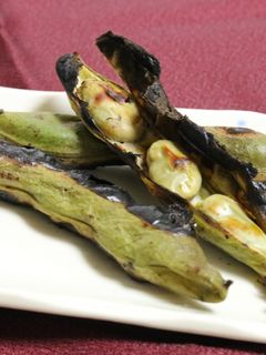 焼き網でこんがり★焼きそら豆-レシピのメイン写真