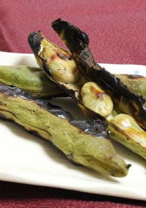 焼き網でこんがり★焼きそら豆-レシピのメイン写真