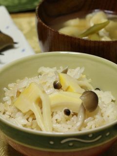 炊飯器で!筍と生姜の炊き込みご飯-レシピのメイン写真