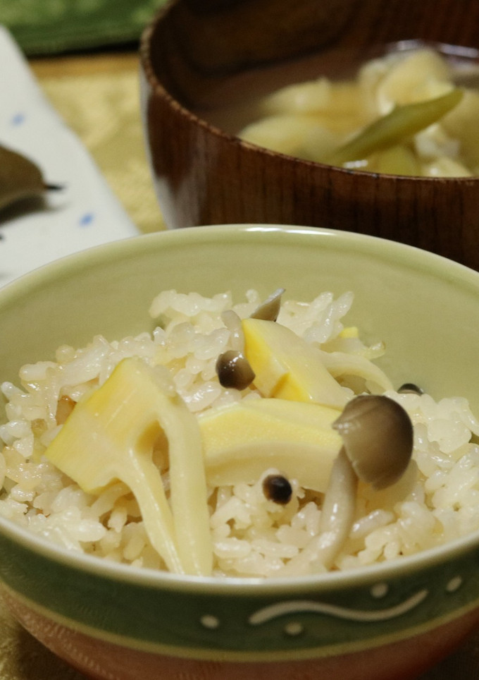 炊飯器で！筍と生姜の炊き込みご飯-レシピのメイン写真