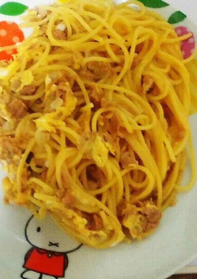 卵とツナのふわとろパスタ-レシピのメイン写真