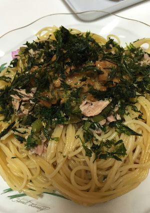 明日葉の納豆パスタ-レシピのメイン写真