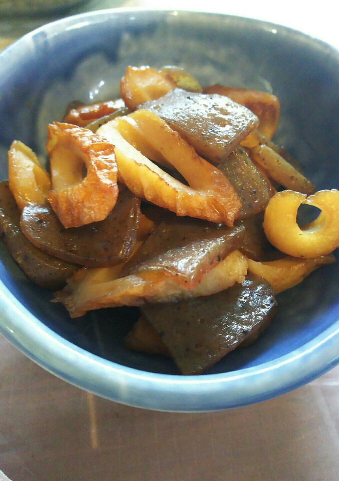 ちくわとこんにゃくの煮付け-レシピのメイン写真