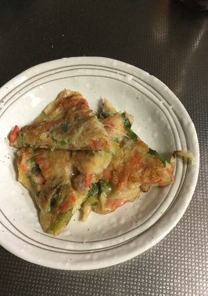 白ネギとサケの味噌チヂミ-レシピのメイン写真