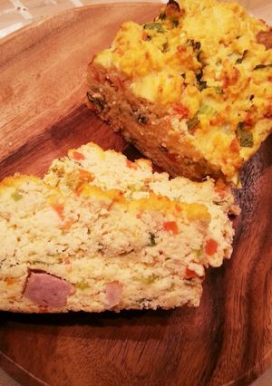 粉なし♪ヘルシー☆おからのケークサレ♪-レシピのメイン写真