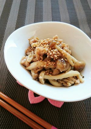 レンジで簡単☆しめじのそぼろ煮。-レシピのメイン写真
