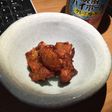 味付け鳥皮 豆板醤おつまみ
