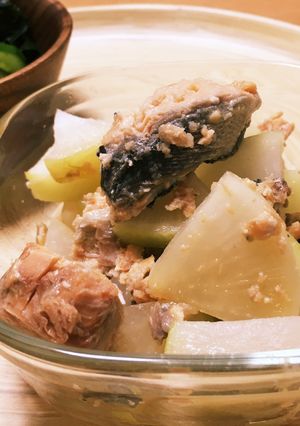 鮭缶で☻大根の煮物-レシピのメイン写真