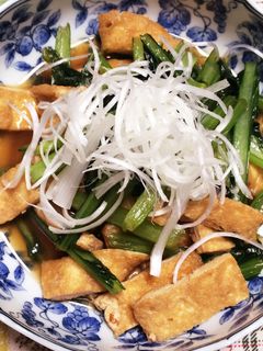 小松菜と油揚げの煮びたし-レシピのメイン写真
