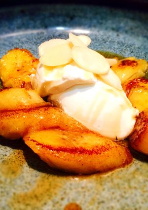 おやつに！焼きバナナクリームチーズ添え-レシピのメイン写真