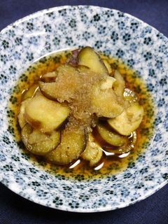簡単!とろとろ茄子のおろし生姜煮-レシピのメイン写真
