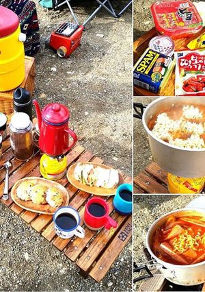 キャンプメシ＊ラッポッキ(韓国ラーメン)-レシピのメイン写真