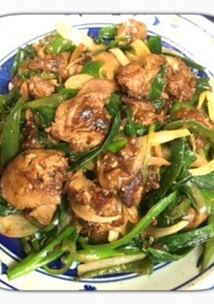 鶏肝のレバニラ-レシピのメイン写真