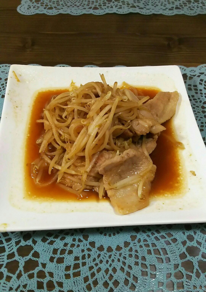 豚バラともやしの焼き肉ダレ炒め-レシピのメイン写真