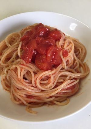 ちょ〜簡単 トマトの冷製パスタ-レシピのメイン写真