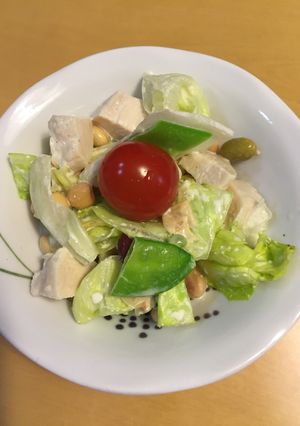 サラダチキンとミックスビーンズサラダ-レシピのメイン写真