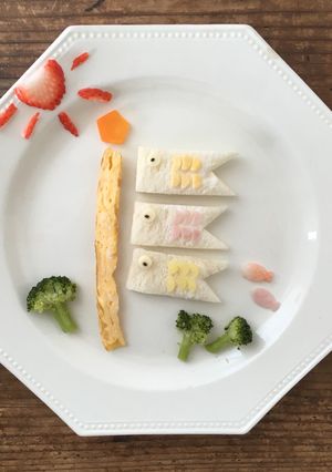 端午の節句♡こいのぼりパンプレート∽-レシピのメイン写真