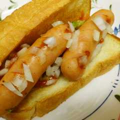 รูปของ ごてあらポー!!で簡単ホットドッグ