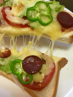 野菜たっぷりピザ風トースト-レシピのメイン写真