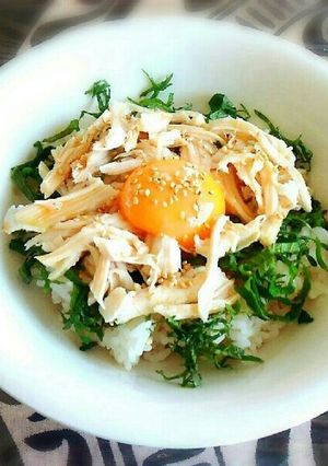 簡単３分❤美味しい❤サラダチキン丼-レシピのメイン写真
