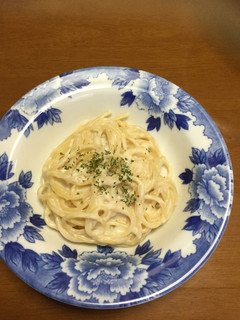 簡単!カップスープでクリームパスタ-レシピのメイン写真