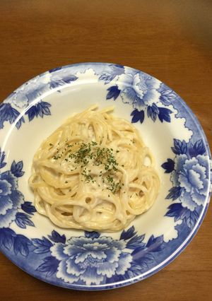 簡単！カップスープでクリームパスタ-レシピのメイン写真