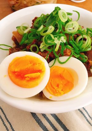 牛スジのどてやき丼-レシピのメイン写真