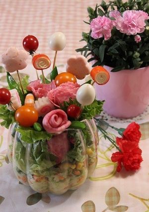 母の日♡ブーケサラダ-レシピのメイン写真