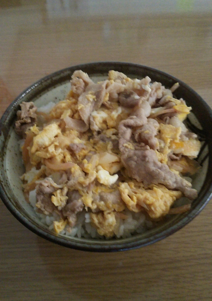 余り紅しょうがの豚小間卵とじ丼-レシピのメイン写真