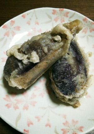 ハーブ香る✨ナスの挽肉はさみ揚げ❤-レシピのメイン写真