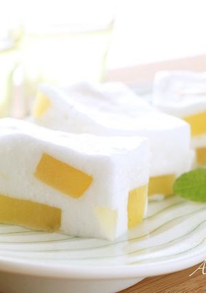 ゴールデンキウィの あわゆき寒天-レシピのメイン写真