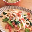 フレッシュトマトのクリームうどん