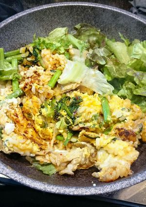 フライパンで簡単賄い食的【石焼ビビンバ】-レシピのメイン写真