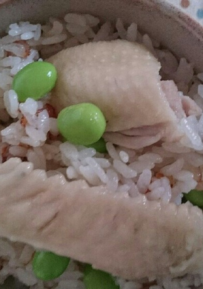 鶏中と枝豆の炊き込みご飯-レシピのメイン写真