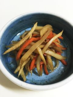 簡単♪山うどのキンピラ(副菜、お弁当に)-レシピのメイン写真