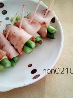 簡単!アスパラベーコン巻き-レシピのメイン写真