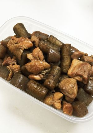 簡単こんにゃく鶏ごぼう 作りおきできます-レシピのメイン写真
