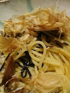塩昆布で♪あさり和風パスタ✨-レシピのメイン写真