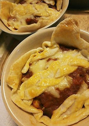 ミートグラタンパイ-レシピのメイン写真