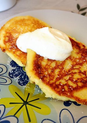 ロシア＊カッテージチーズのパンケーキ-レシピのメイン写真