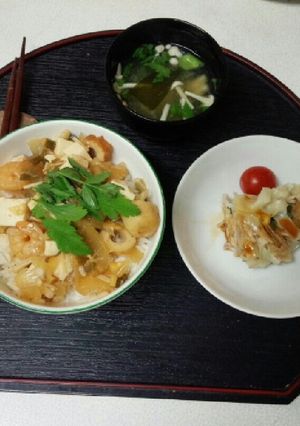 血管プラークダイエット食755（麻婆丼）-レシピのメイン写真