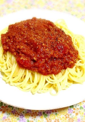 ミートソーススパゲッティ-レシピのメイン写真