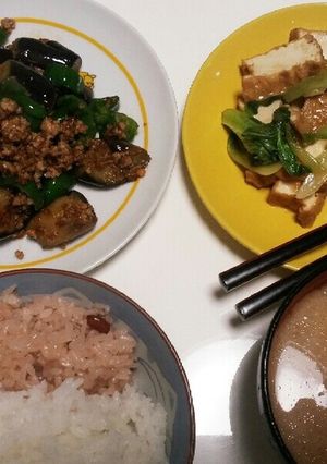茄子ピーマンの麻婆肉味噌炒め-レシピのメイン写真