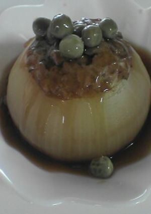 まるごと玉ねぎ。鶏ハンバーグ。-レシピのメイン写真