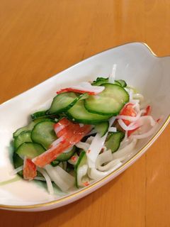 きゅうりとかにかまの酢の物-レシピのメイン写真