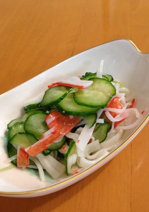 きゅうりとかにかまの酢の物-レシピのメイン写真