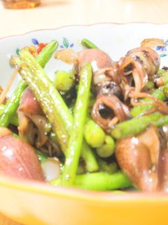 ホタルイカとにんにくの芽炒め-レシピのメイン写真