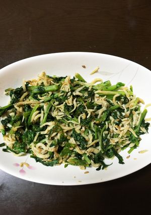 簡単！ご飯に合う大根の葉しらす入り！-レシピのメイン写真