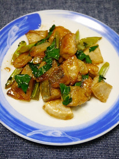 簡単!鯖と蕪の醤油炒め-レシピのメイン写真