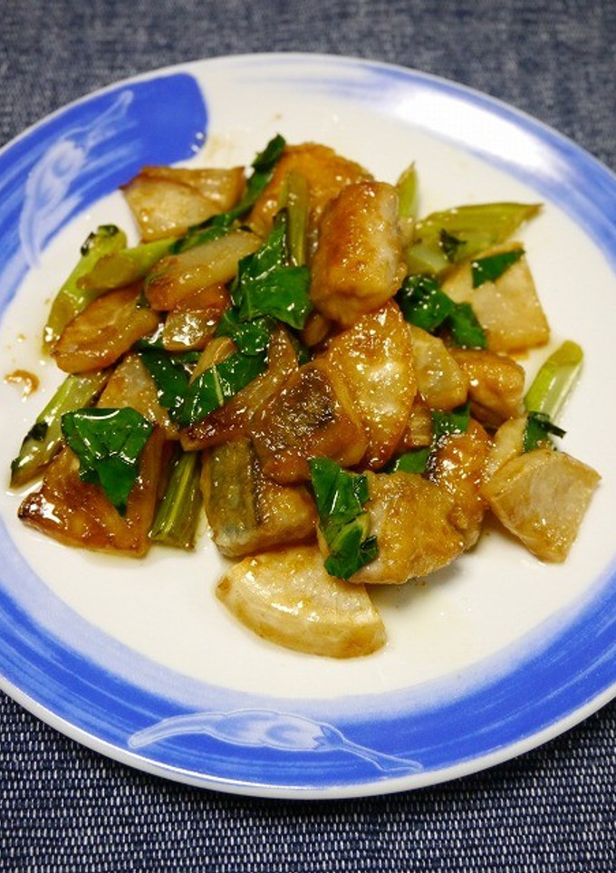 簡単！鯖と蕪の醤油炒め-レシピのメイン写真